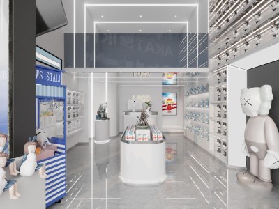 现代玩具礼品店3D模型下载